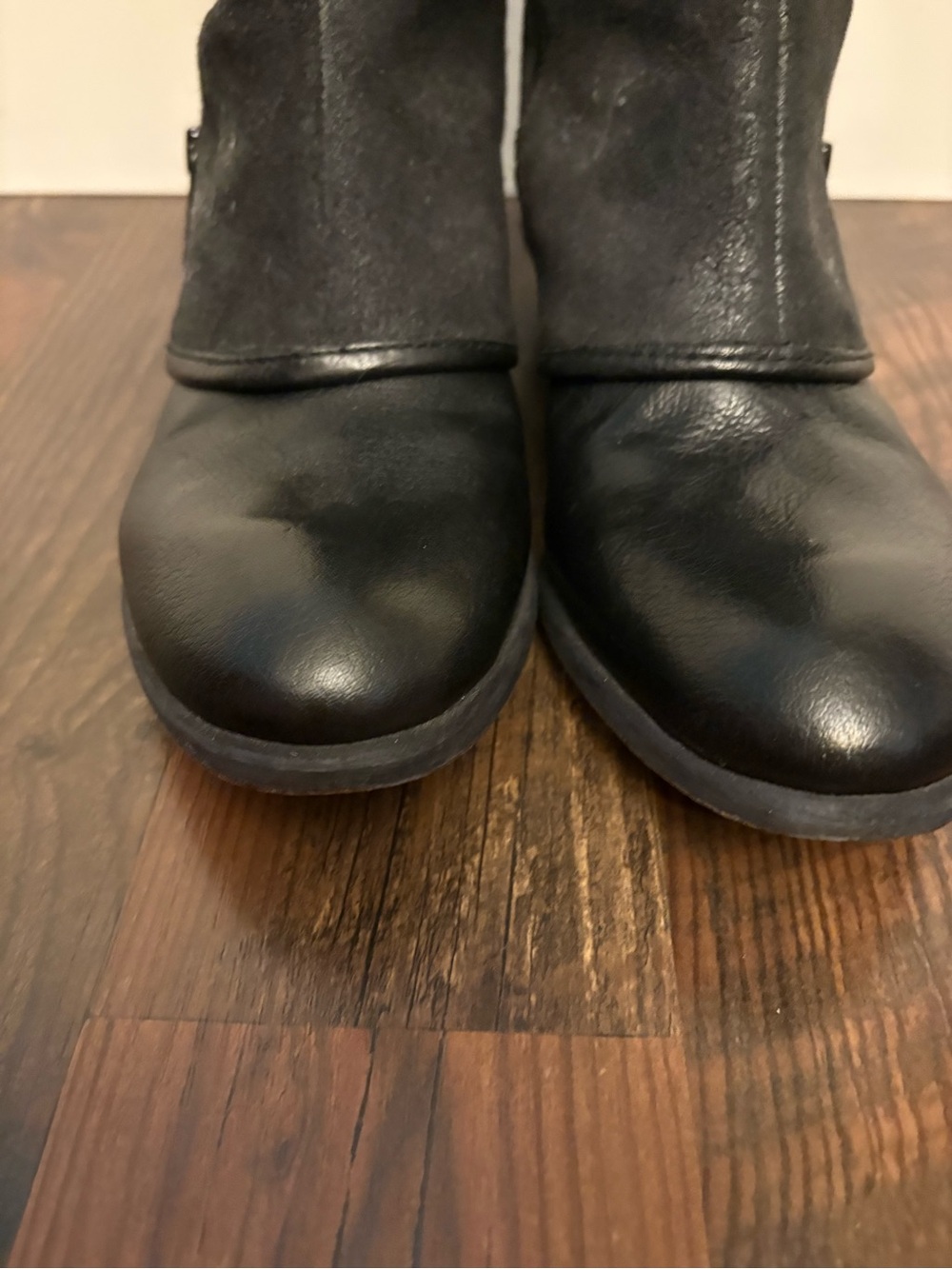Donald J. Pliner Black Tall Zip-Up Heeled Boots - Picture 3 of 10